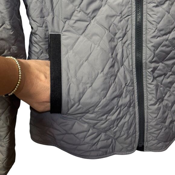 Patagonia Vegabunda Reversible Coat Jacket M Black Gray Merino Wool Blend Hooded - Picture 9 of 12